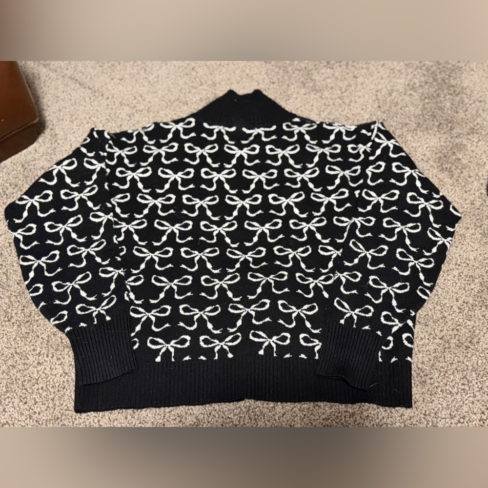 Maeve Montana Mock-Neck Half Zip Sweater